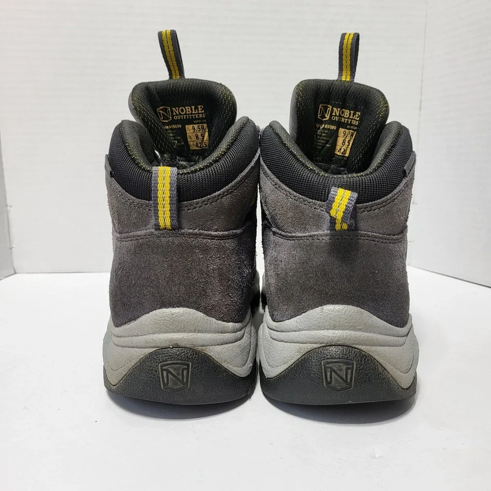 Noble Outfitters Mens All-Around Waterproof Hiking Boots Gray Yellow 9.5 R*